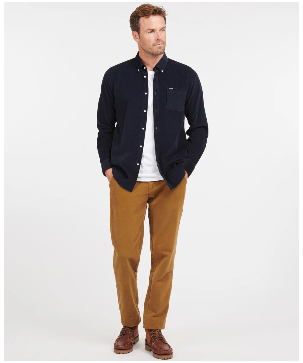 Barbour Ramsey Micro Cord Shirt in Navy MSH5001NY91