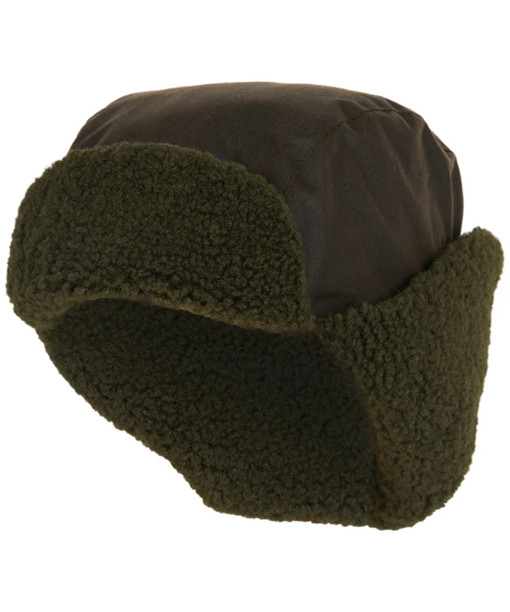 Barbour Morar Wax Trapper Hat in Olive