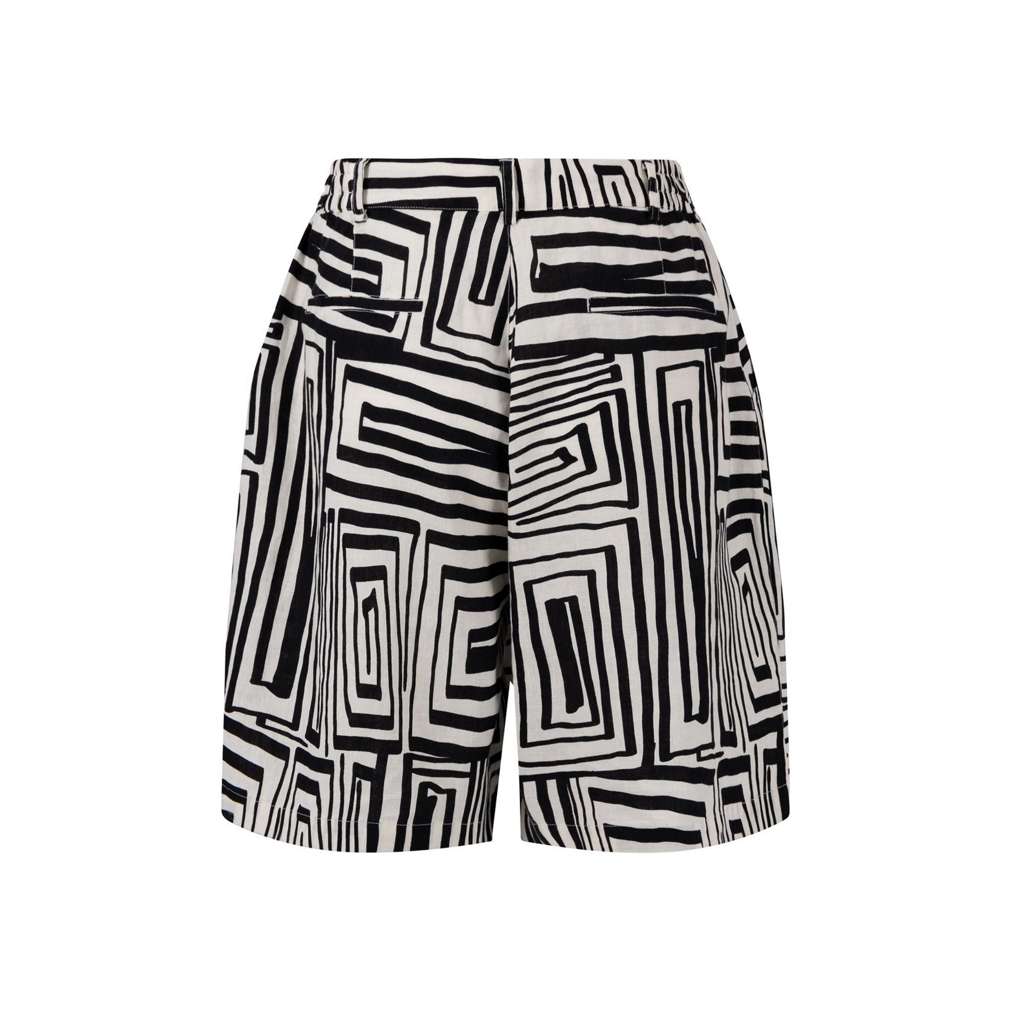 Fynch-Hatton Maze Linen Shorts Black 24044244