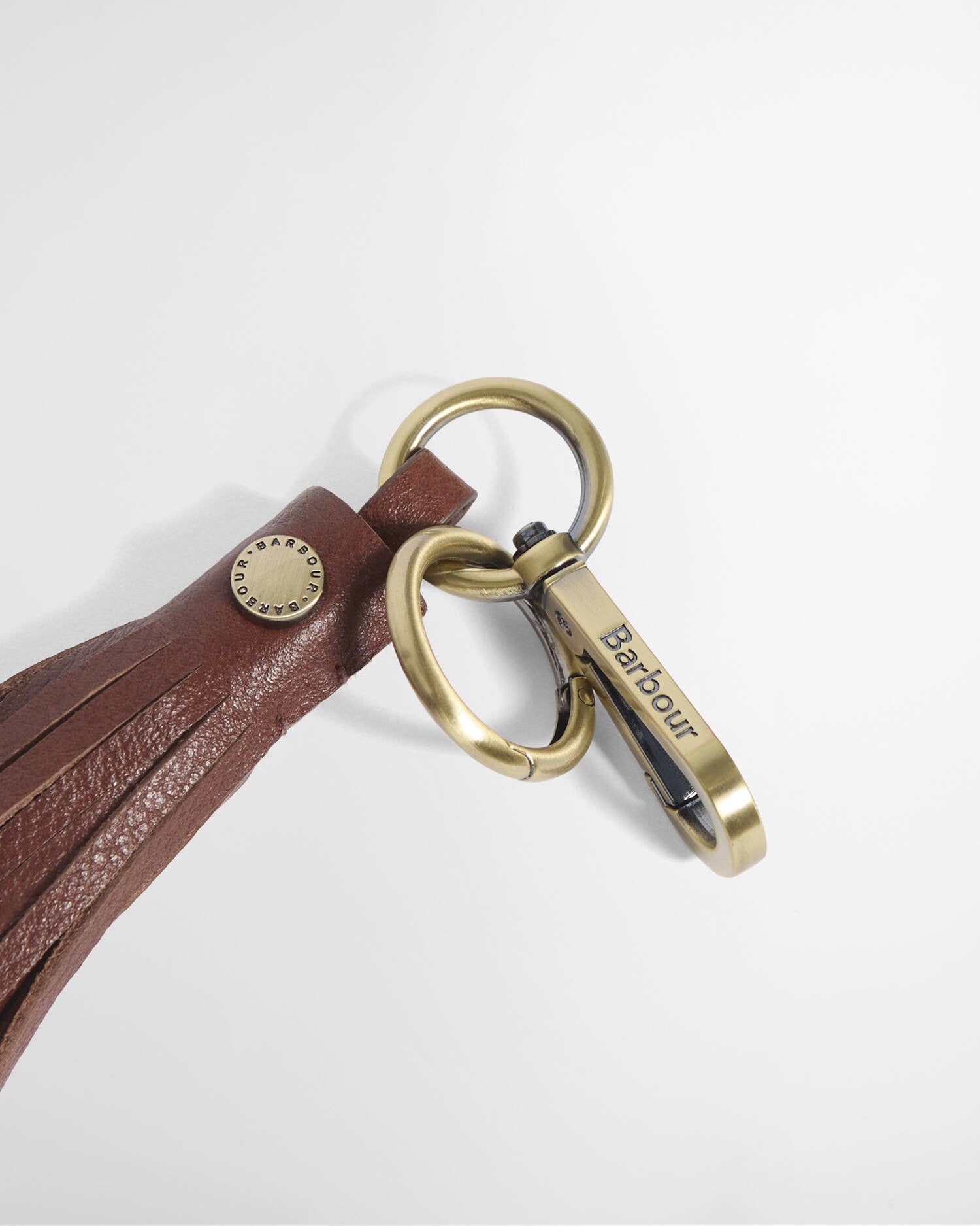 Barbour Leather Tassle Bag Charm In Brown LAC0364BR111