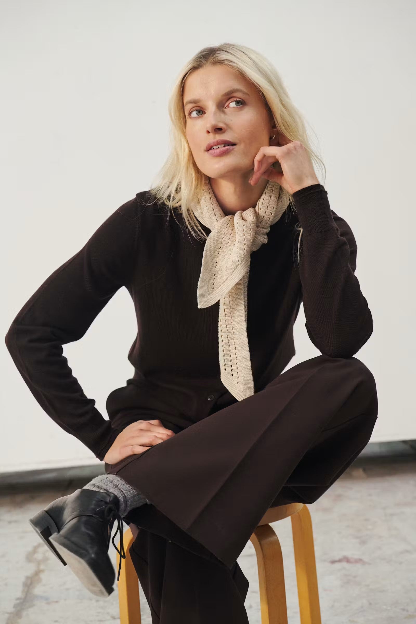 Part Two NoelaniPW Cardigan In Mole 30309793