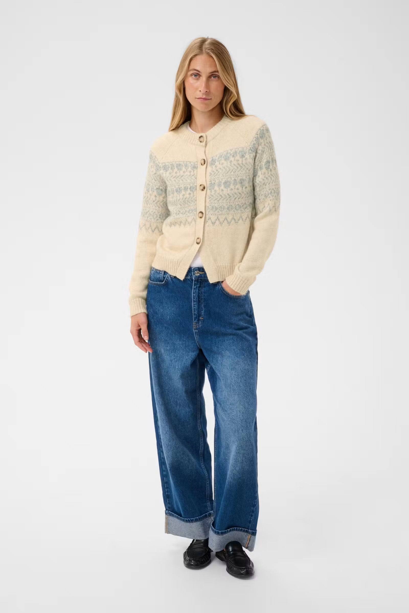 Part Two Charmaine Cardigan In whitecap Grey 30310832