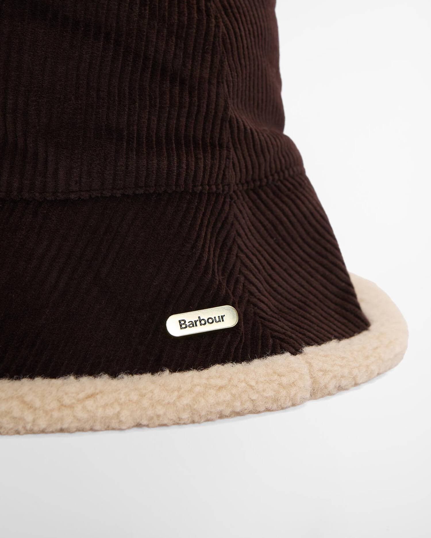 Barbour Overton Reversible Bucket Hat In Brown/Beige LHA0660BR91