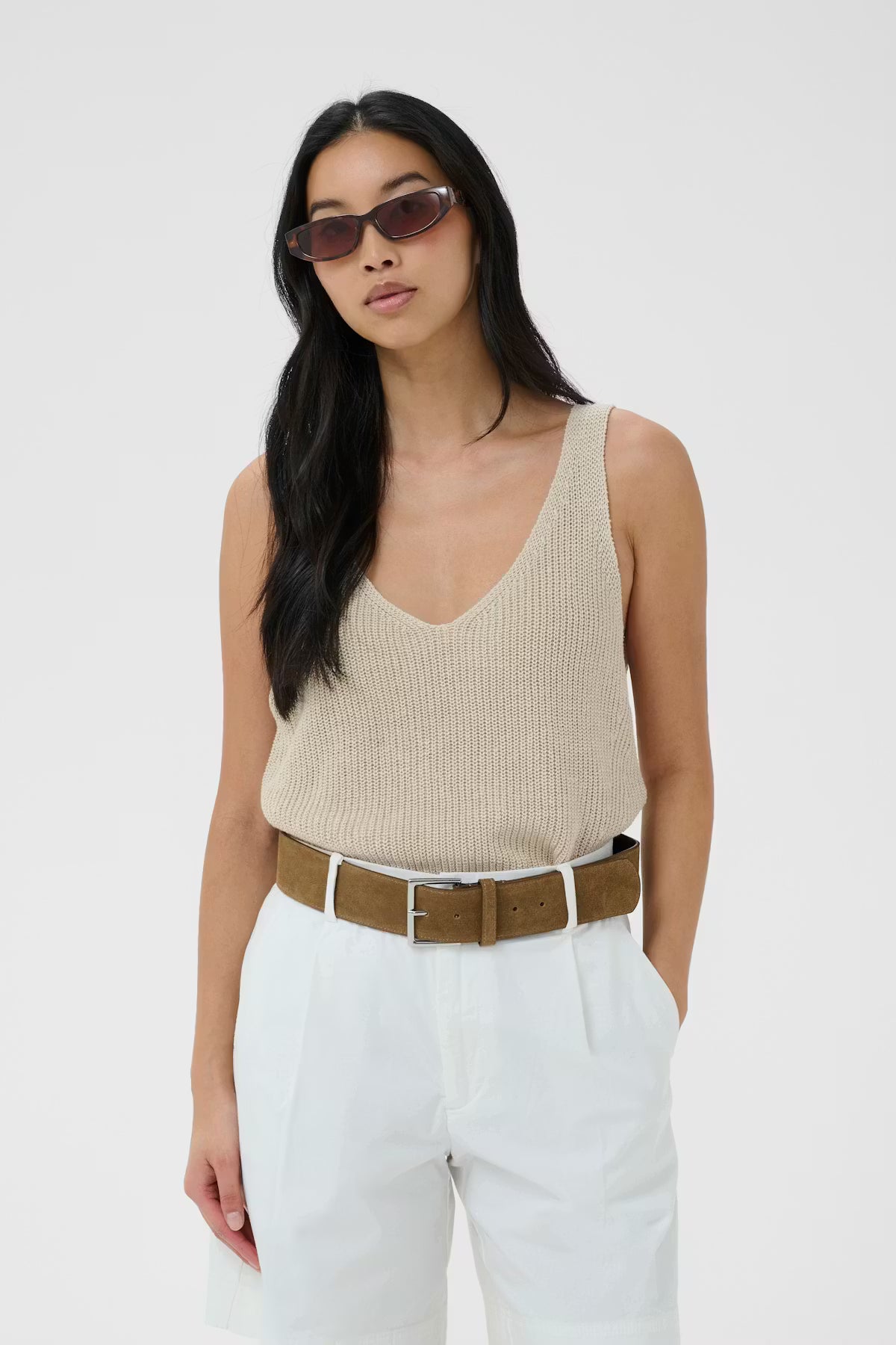 Part Two Becca Sunglasses In  Brown Tortoise Shell