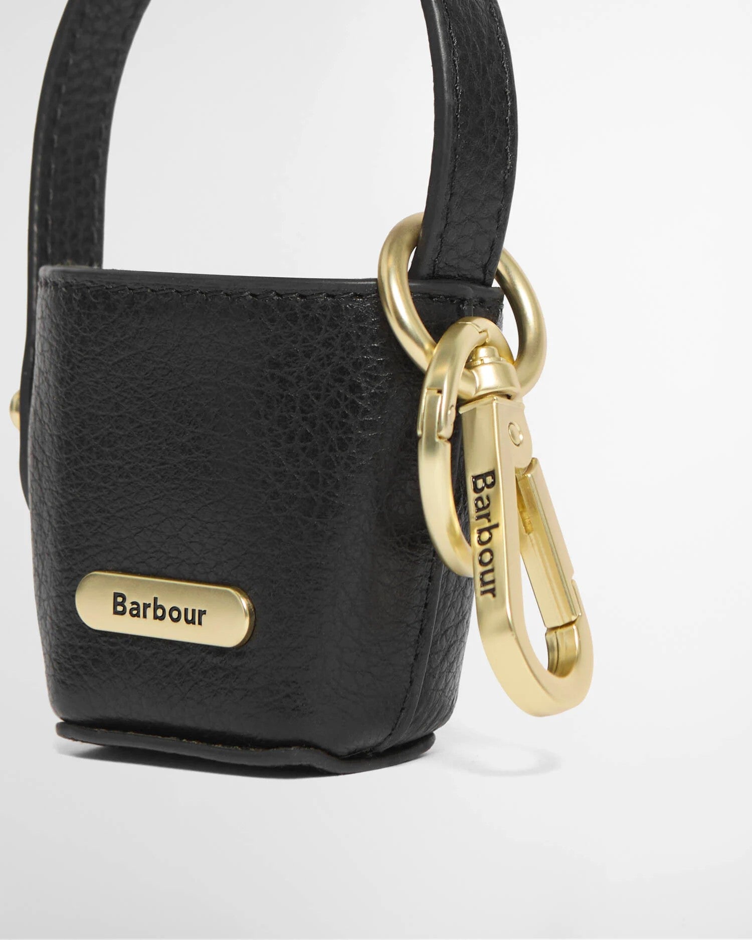Barbour Leather Bucket Bag Charm In Back LAC0361BK111