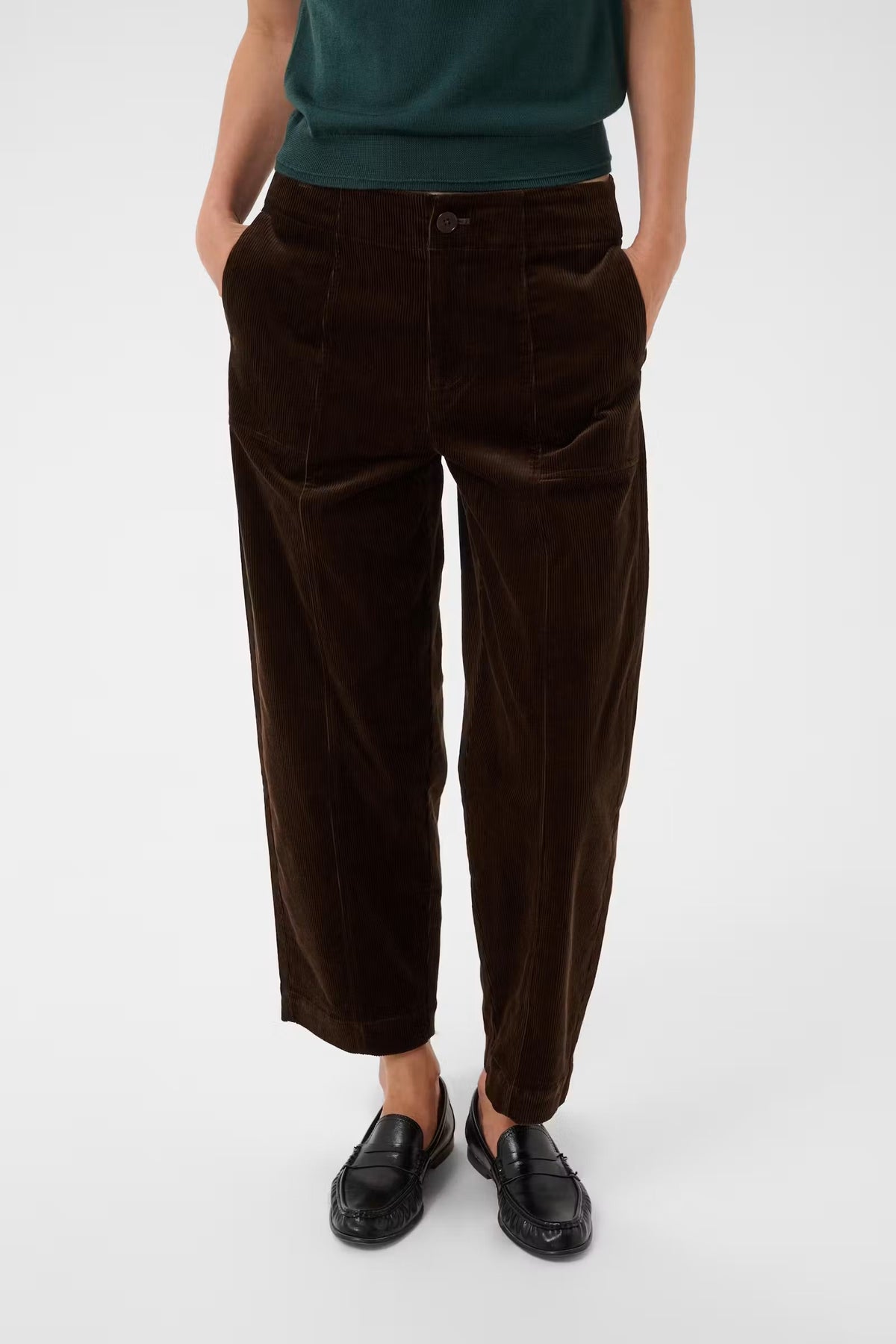 Part Two Netta Corduroy Trousers In Mole 30310895