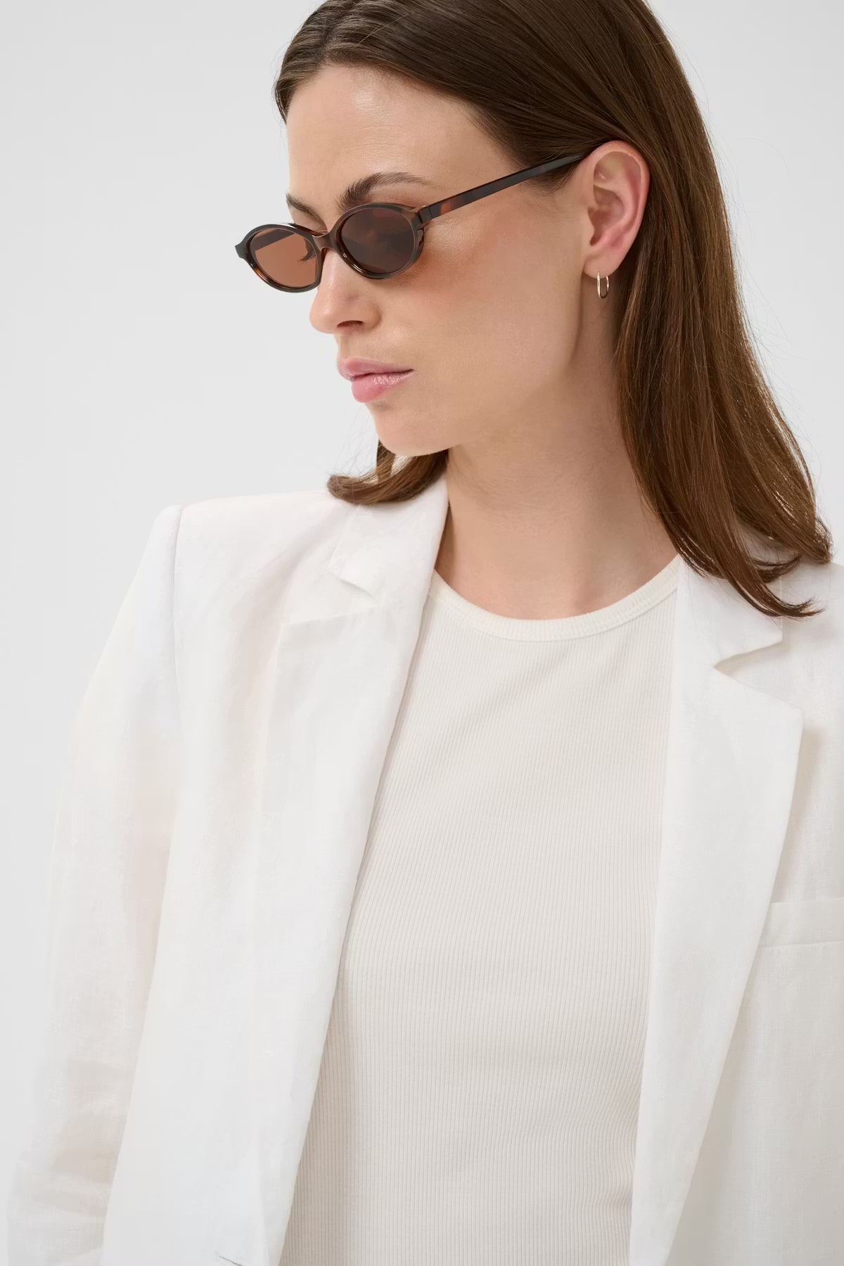Part Two Becky Sunglasses In Dark Tortoise Shell