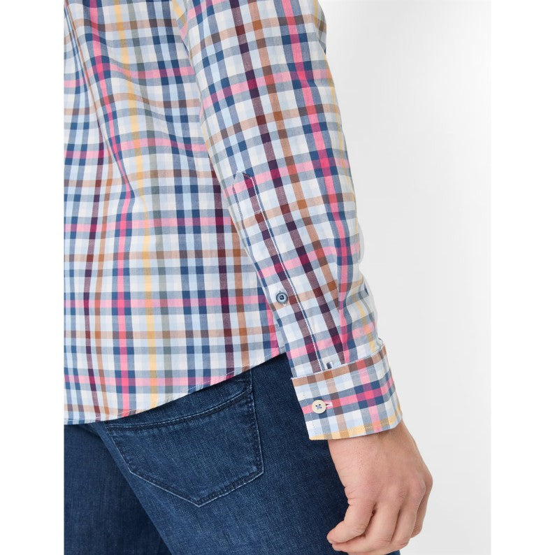Brax Daniel Cotton Stretch Check Shirt 46-3028 Multi
