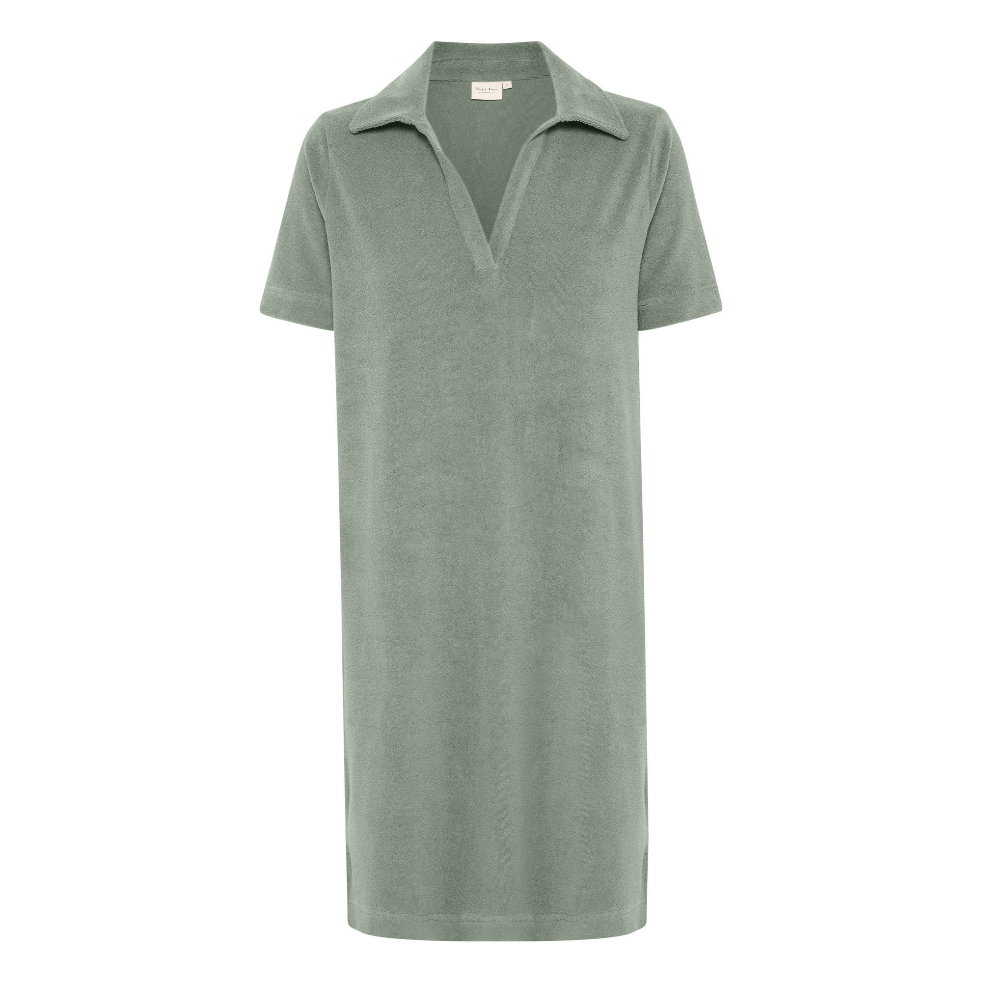 Part Two GiavannaPW Terry Towling Dress Agave Green 30308658