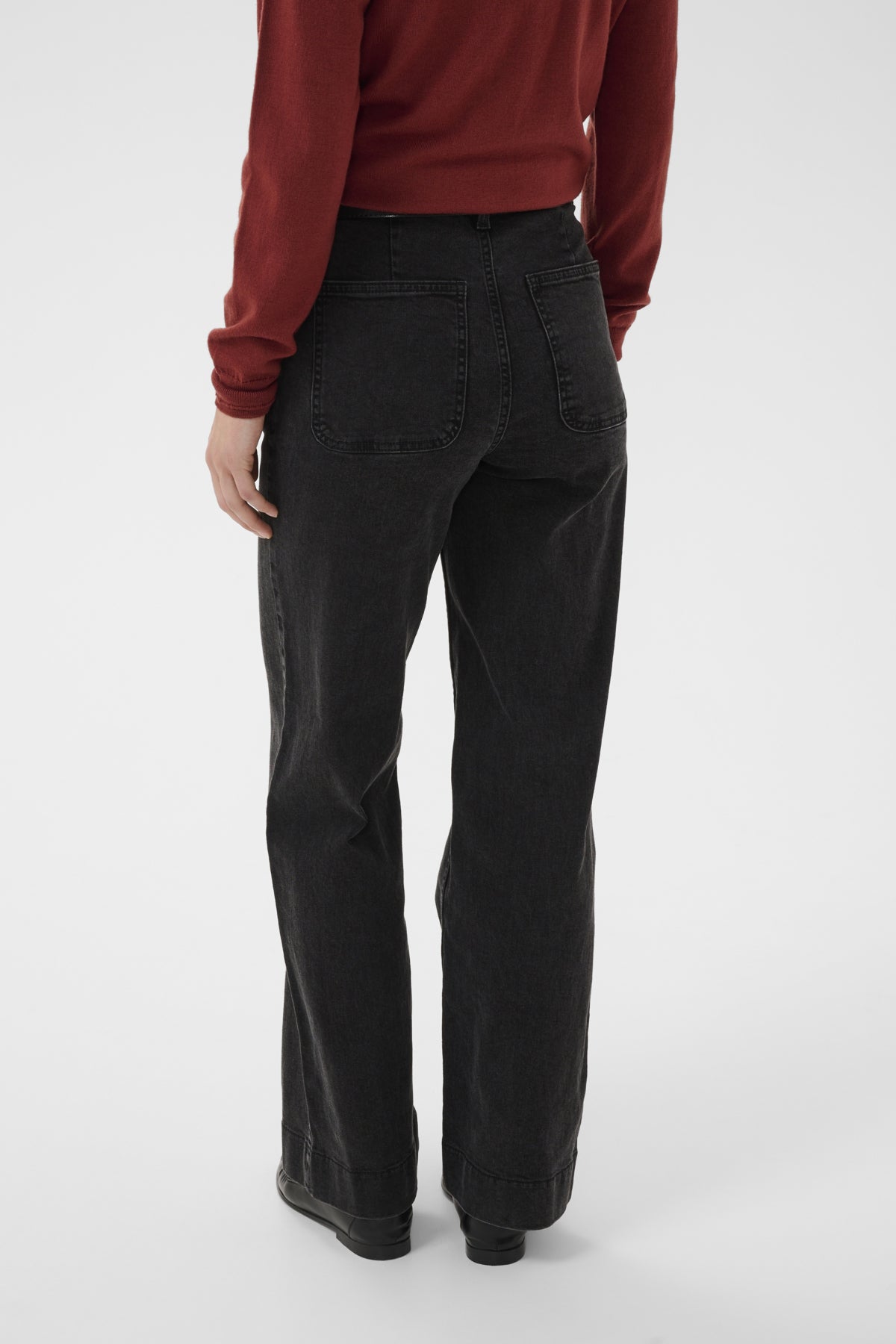 Part Two BarbaPW Wide-Leg Jeans in Black Denim