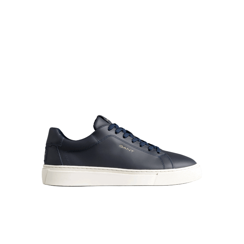 GANT McJulien Leather Sneakers in Marine logo side