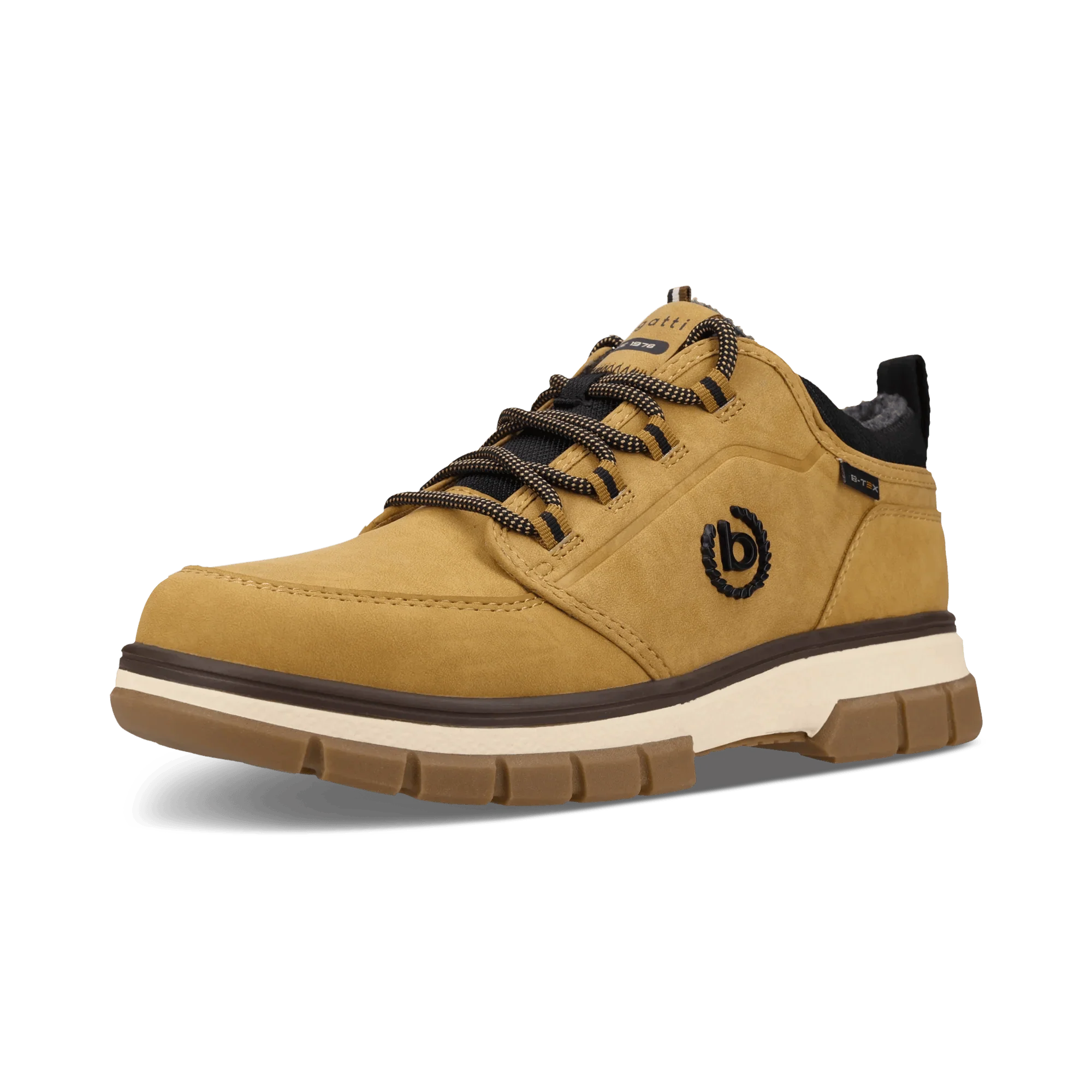 Bugatti Bernia TEX Water-Resistant Lace-Up Boots in Yellow