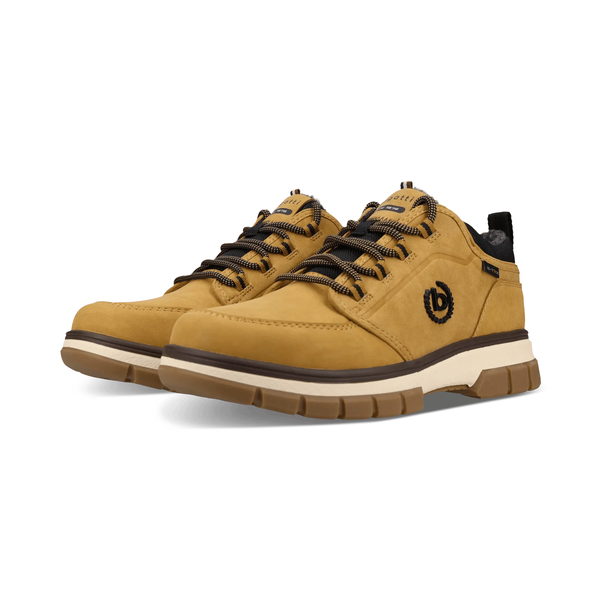 Bugatti Bernia TEX Water-Resistant Lace-Up Boots in Yellow