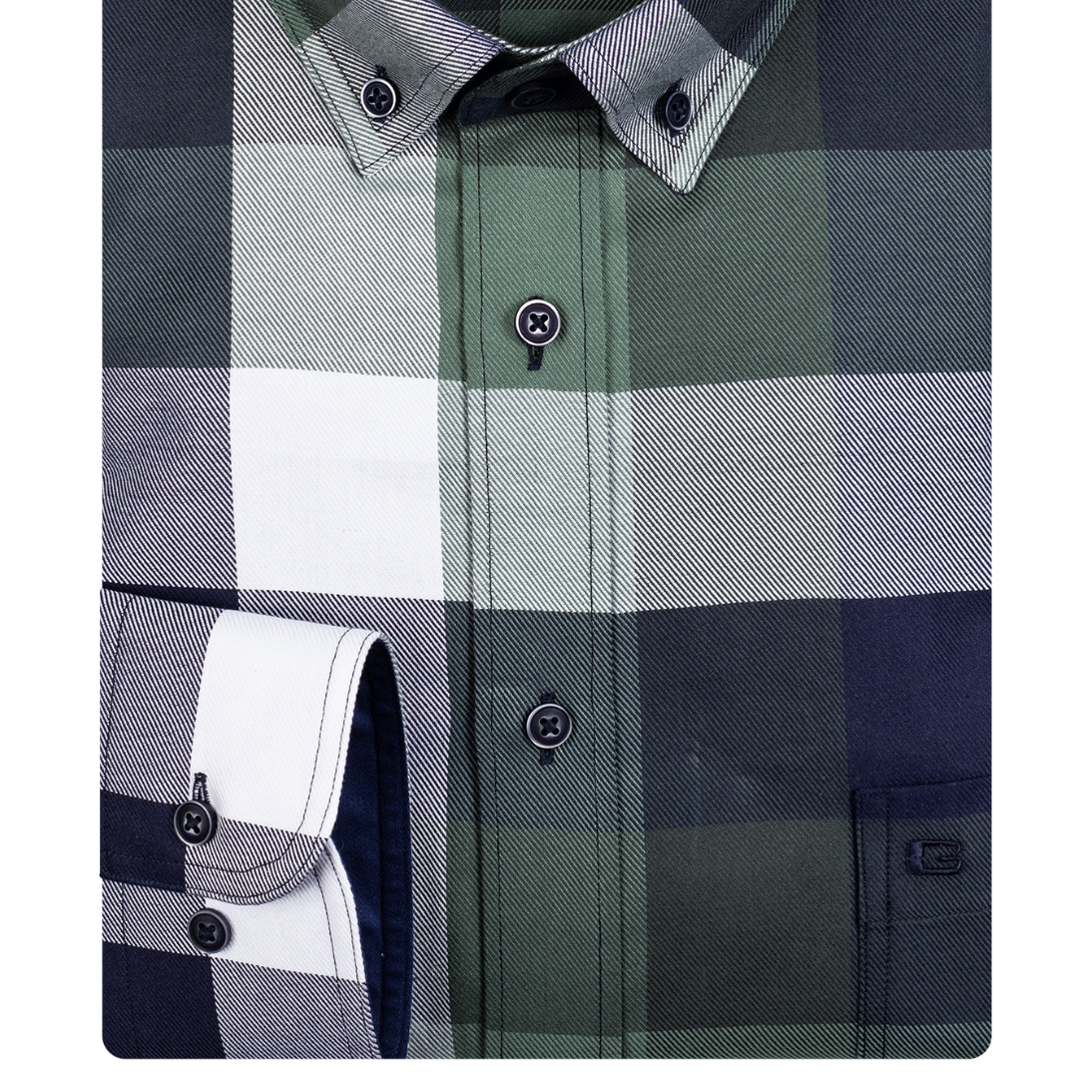 Giordano Pure Cotton Regular Fit Check Shirt 327302