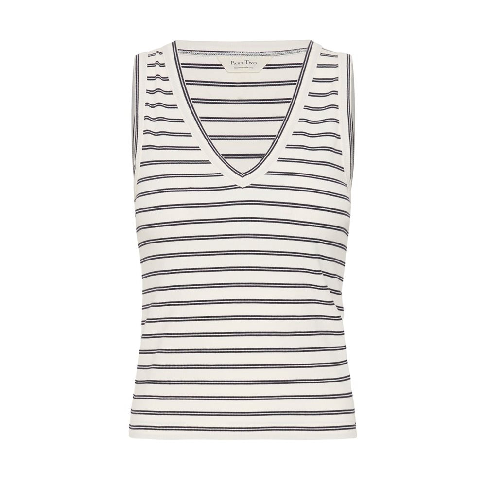 Striped tank top on a white background