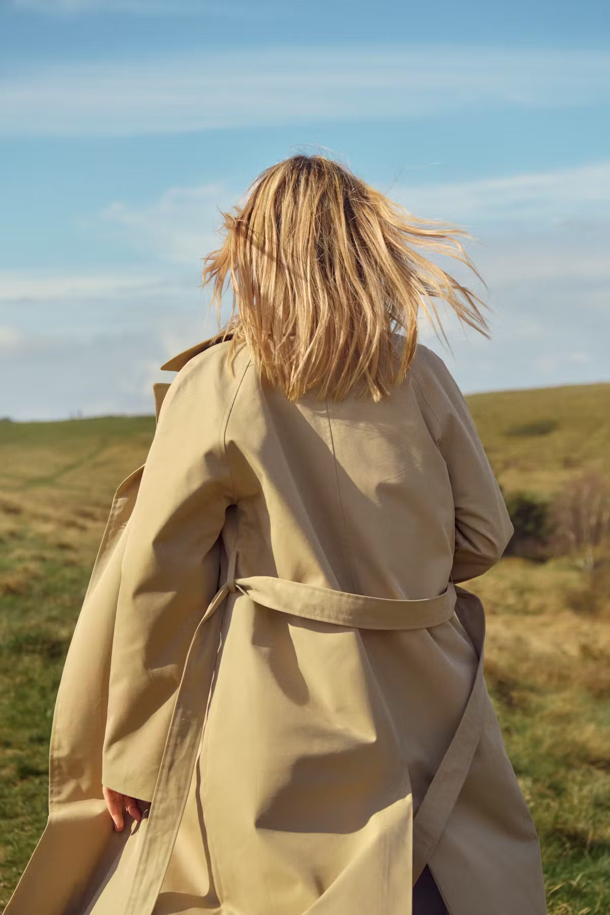 Part Two Aubrie Double-Breasted Trench Coat In Travertine