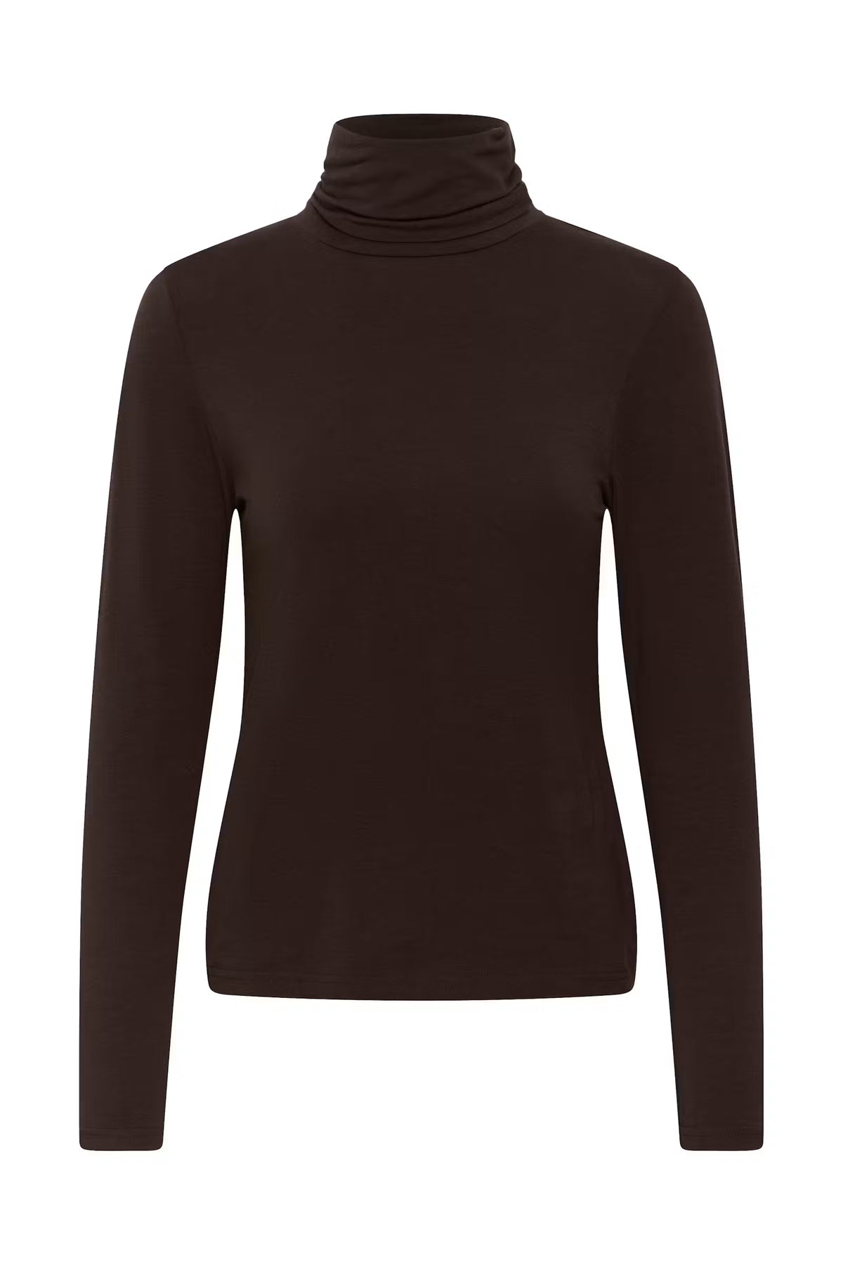 Part Two EfinasPW Roll-Neck Top In Mole Brown, product gallery photograph 7