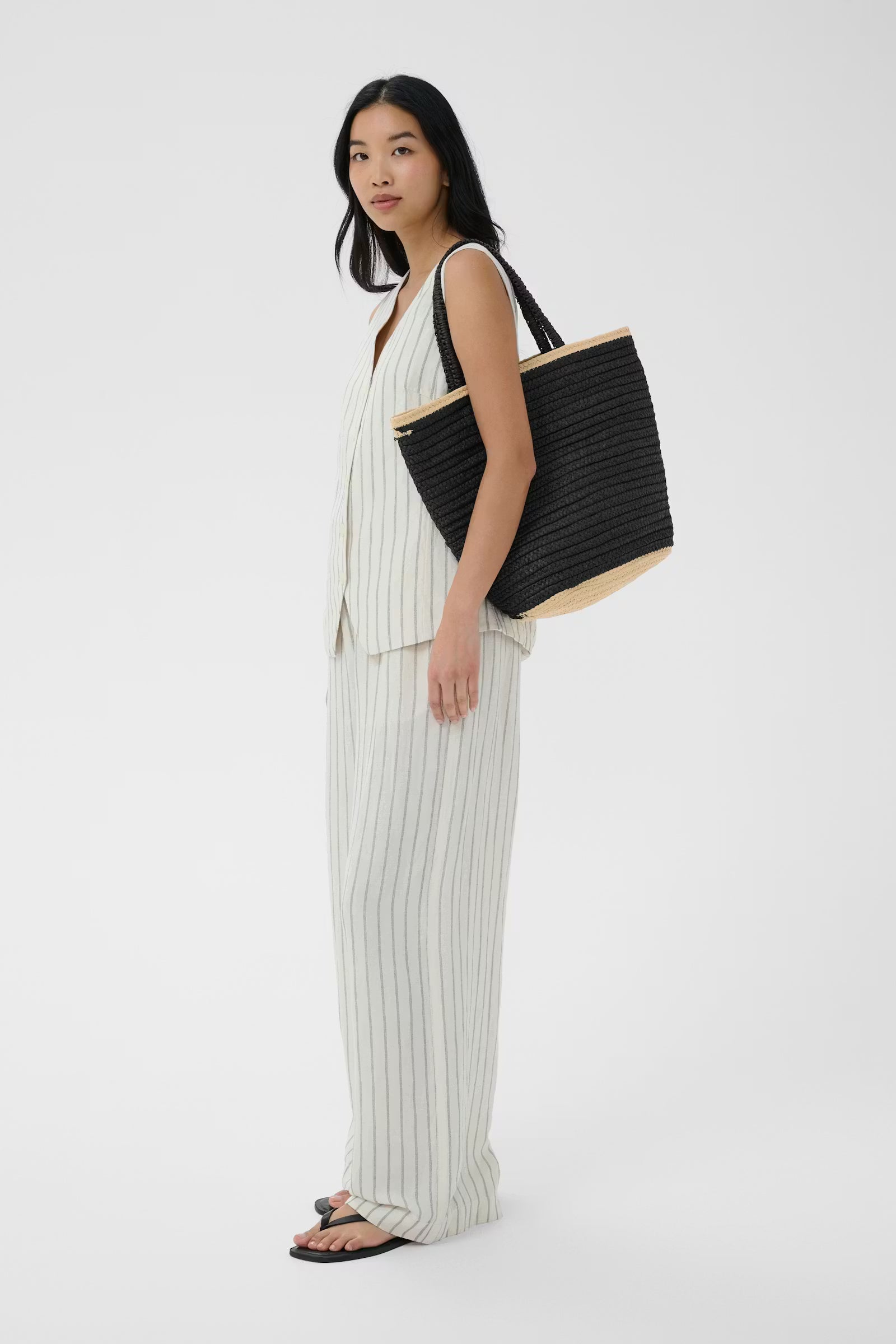Part Two Bigge Straw Woven Shopping Bag