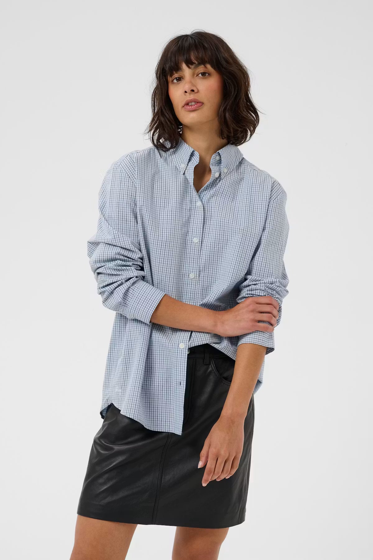 Women wearing Part Two Chrestella Shirt in a relaxed fit.