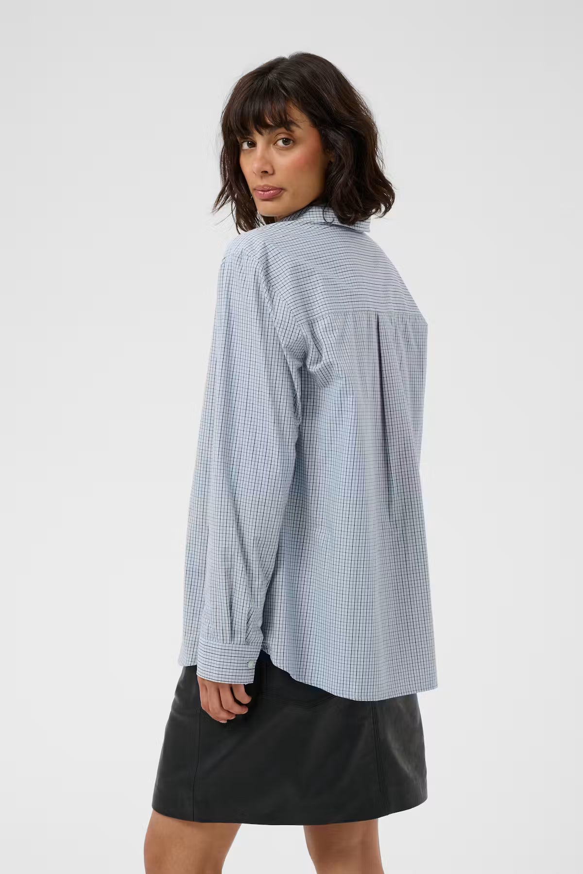 Part Two Chrestella Shirt in Gray Dawn Check