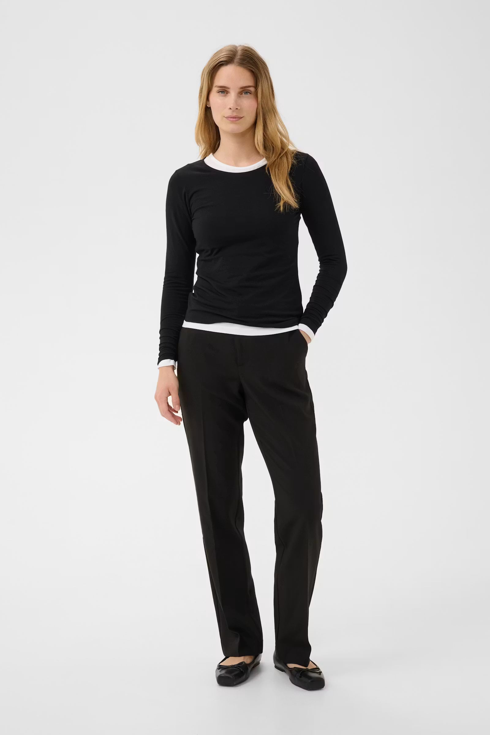 Part Two Nemajas Round Neck T-Shirt In Black