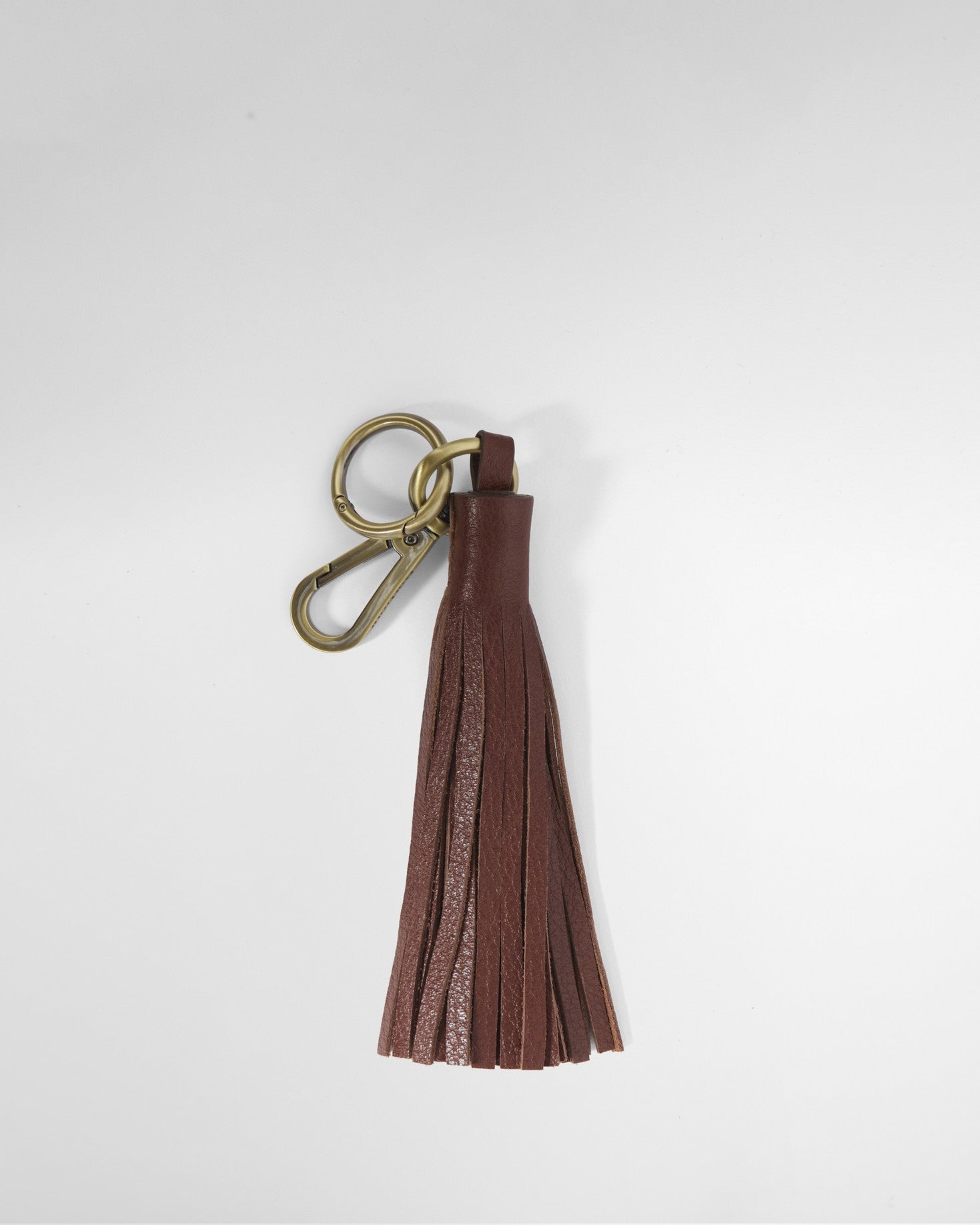 Barbour Leather Tassle Bag Charm In Brown LAC0364BR111