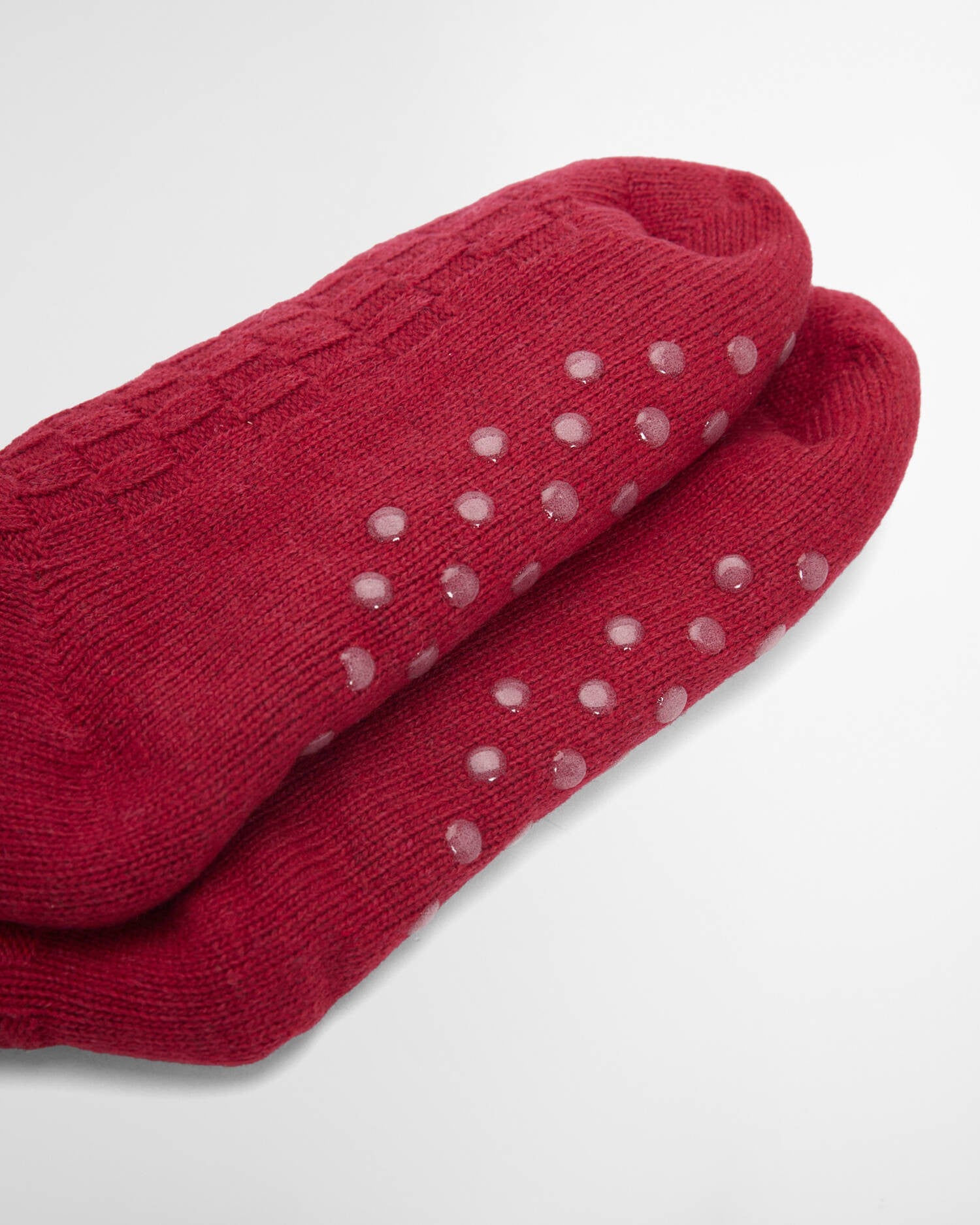 Barbour Cable Knit Lounge Socks In Red LAC0297RE521