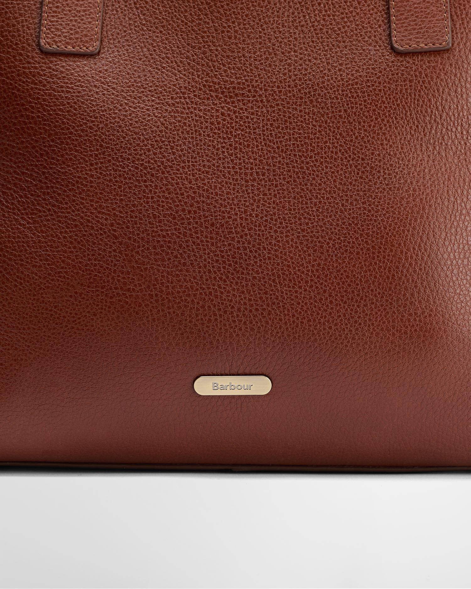 Barbour Alder Large Leather Tote Bag In Brown LBA0548BR111