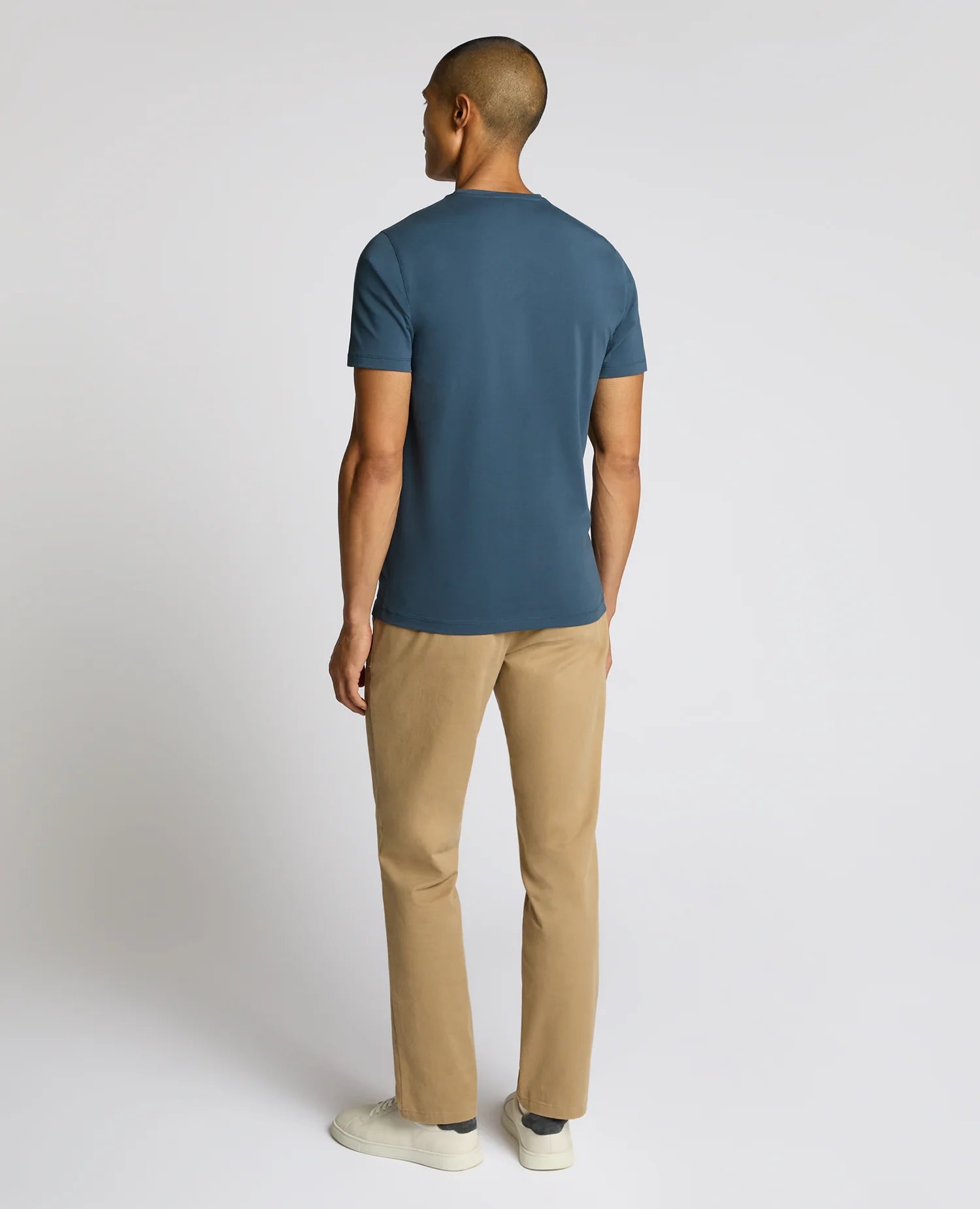Remus Uomo Soft Stretch Tapered Fit T-Shirt in Blue