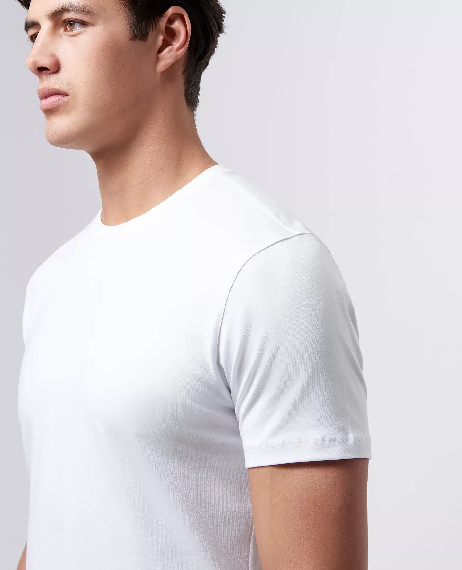 Remus Uomo Soft Stretch Tapered Fit T-Shirt in White