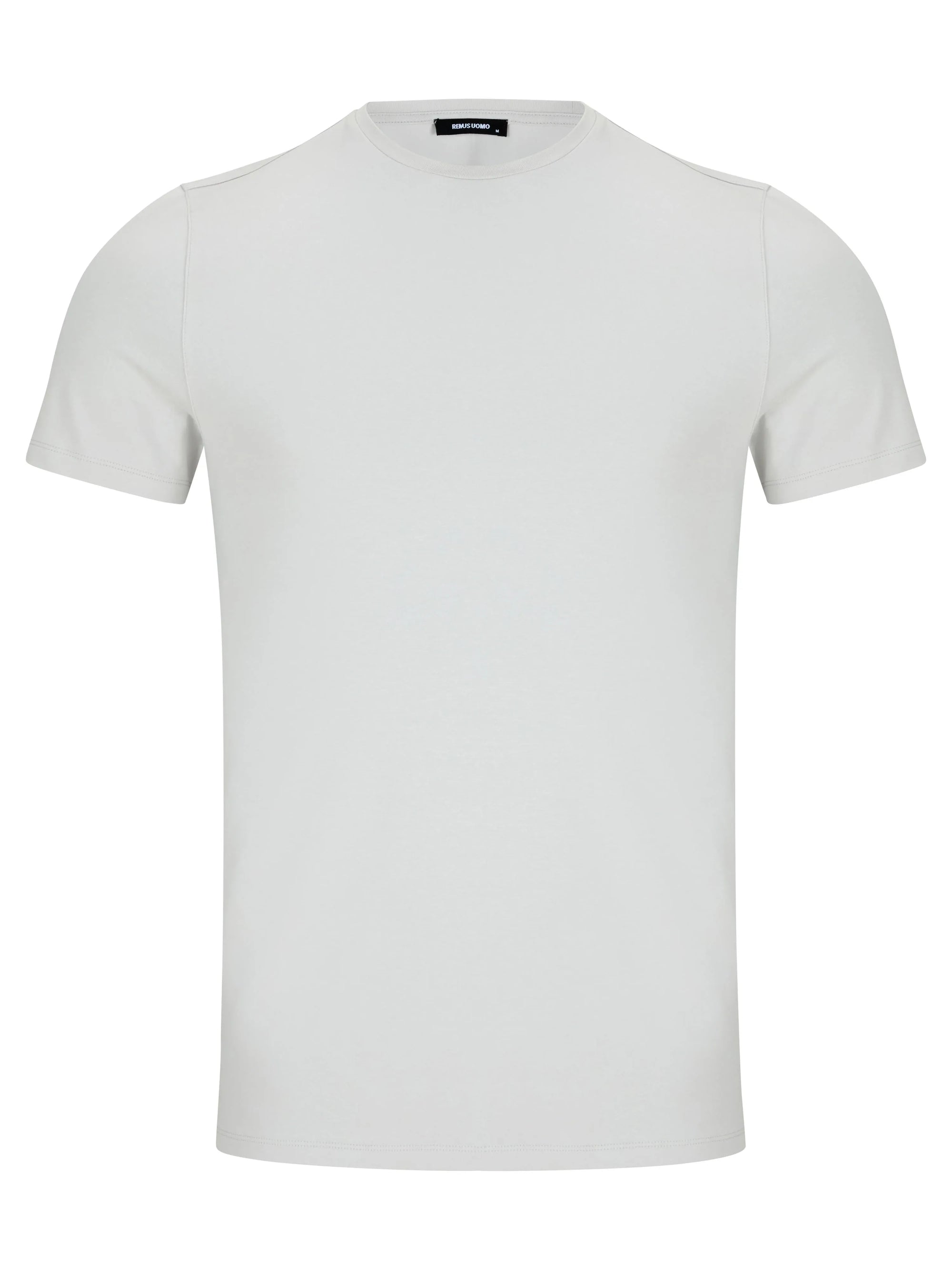 Remus Uomo Soft Stretch Tapered Fit T-Shirt in Grey