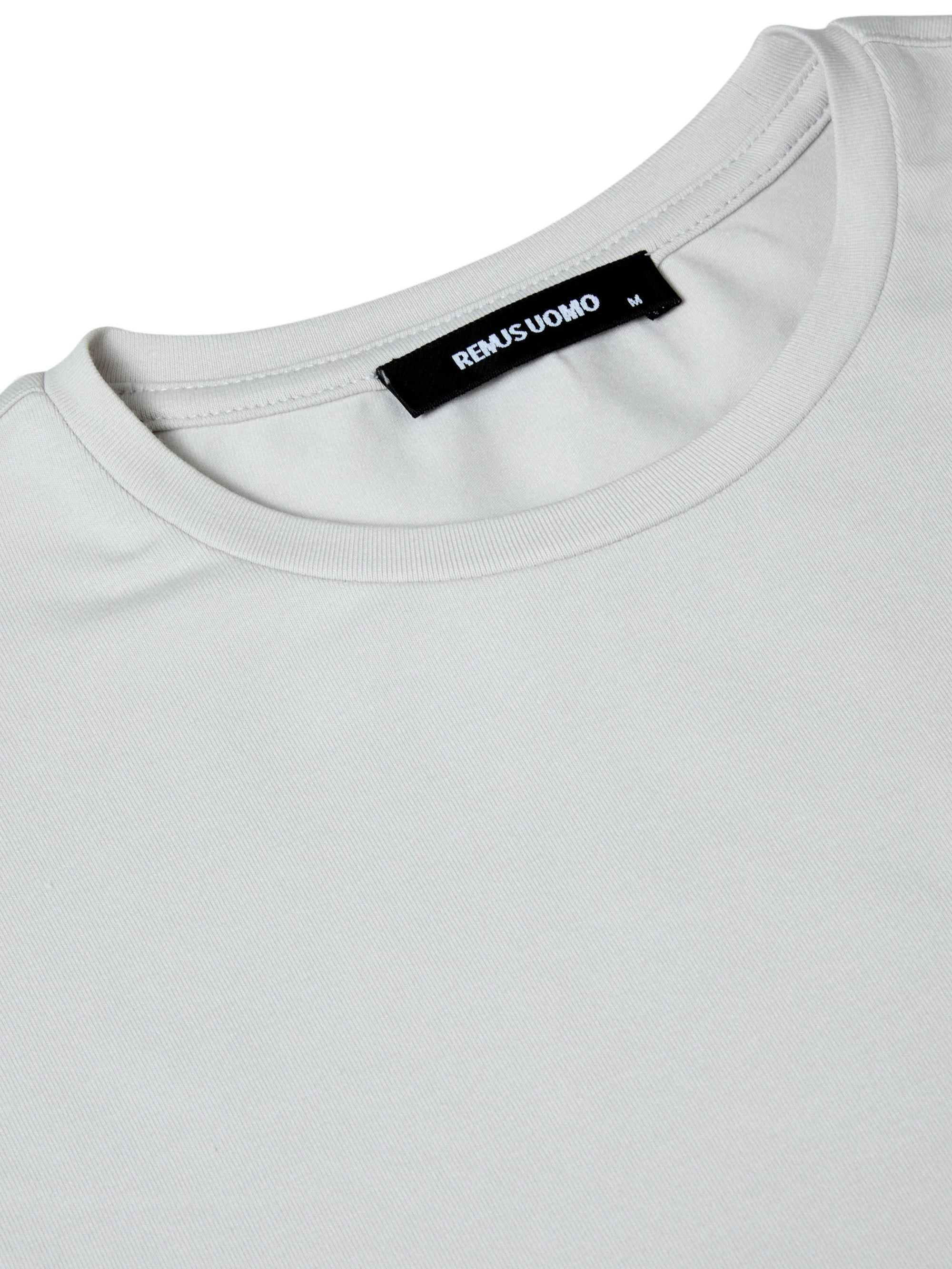 Remus Uomo Soft Stretch Tapered Fit T-Shirt in Grey