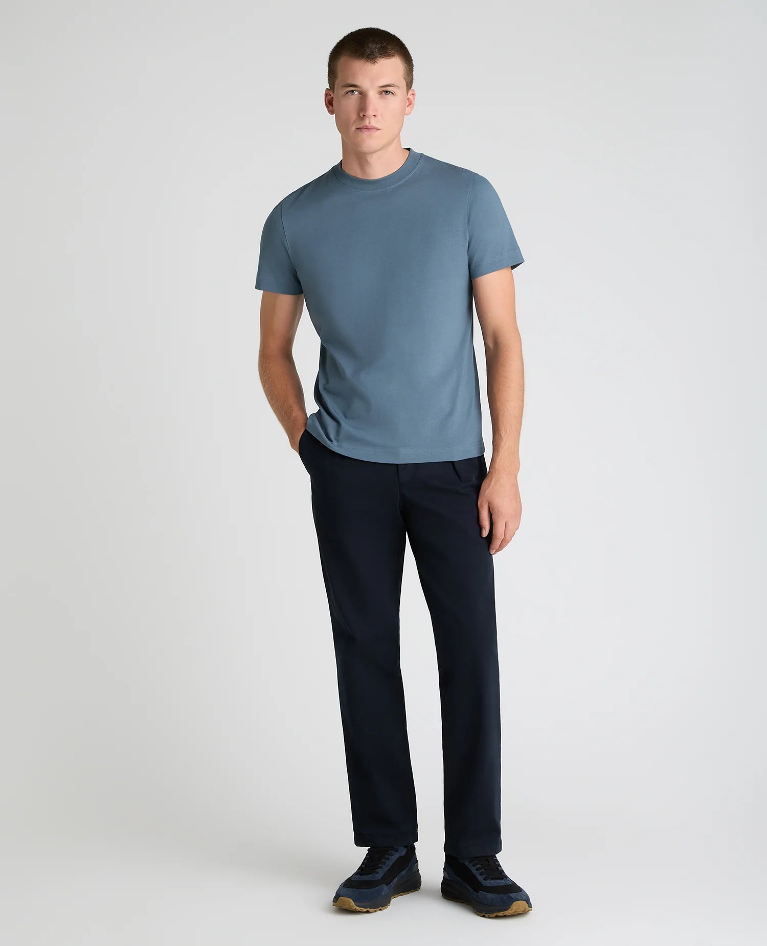 Remus Uomo Organic Cotton T-Shirt 58810 in Blue