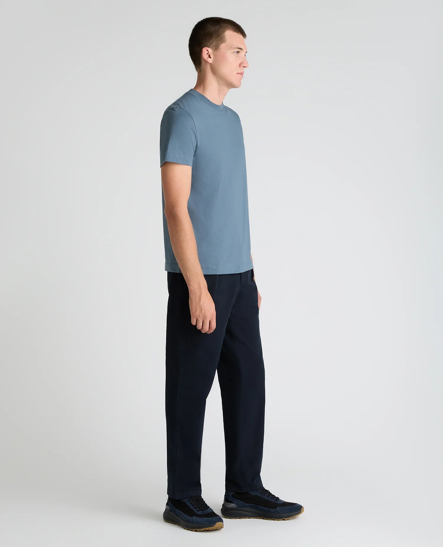 Remus Uomo Organic Cotton T-Shirt 58810 in Blue