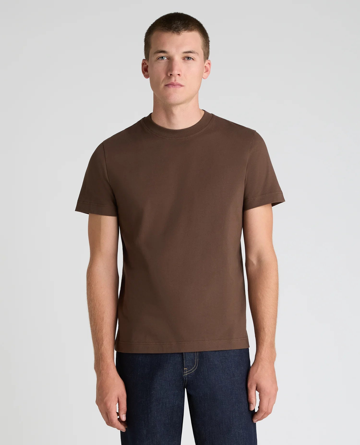 Remus Uomo Organic Cotton T-Shirt 58810 in Brown