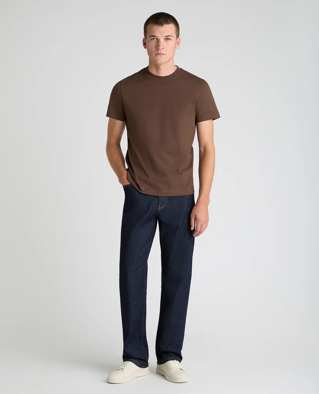 Remus Uomo Organic Cotton T-Shirt 58810 in Brown