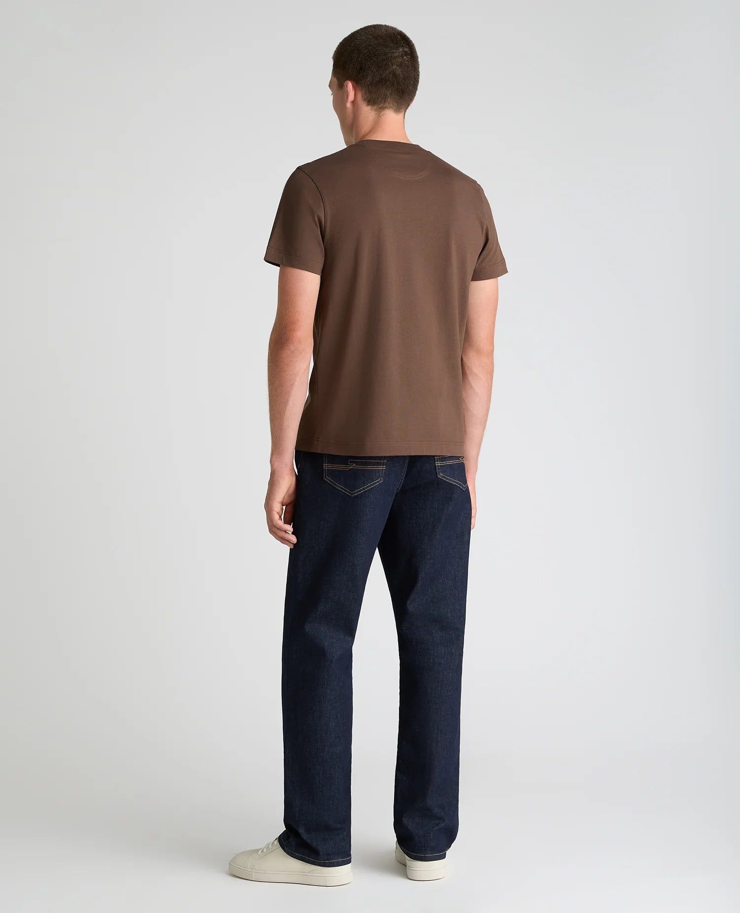 Remus Uomo Organic Cotton T-Shirt 58810 in Brown