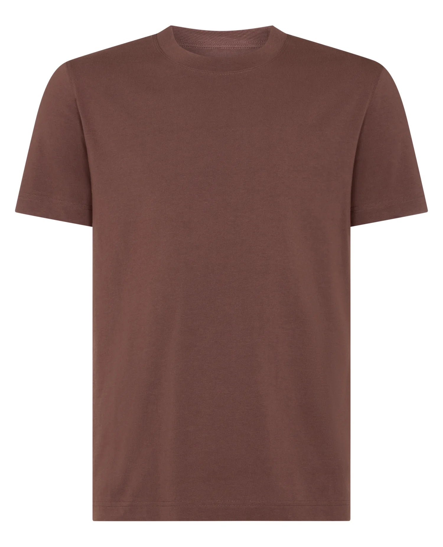 Remus Uomo Organic Cotton T-Shirt 58810 in Dark Brown