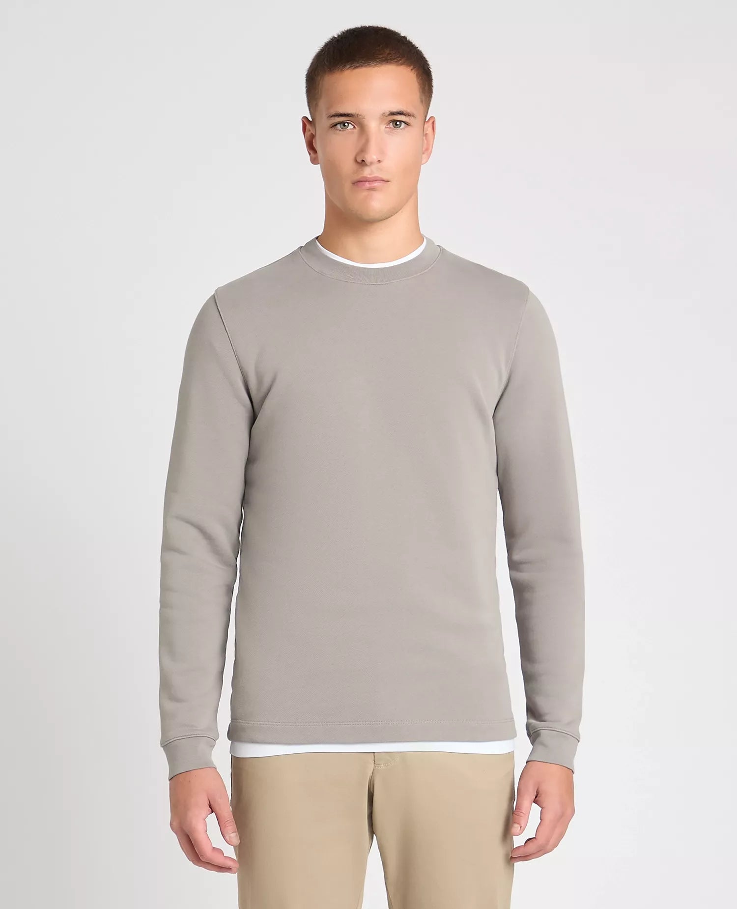 Remus Uomo Crew Neck Jersey Sweatshirt 58865 Grey