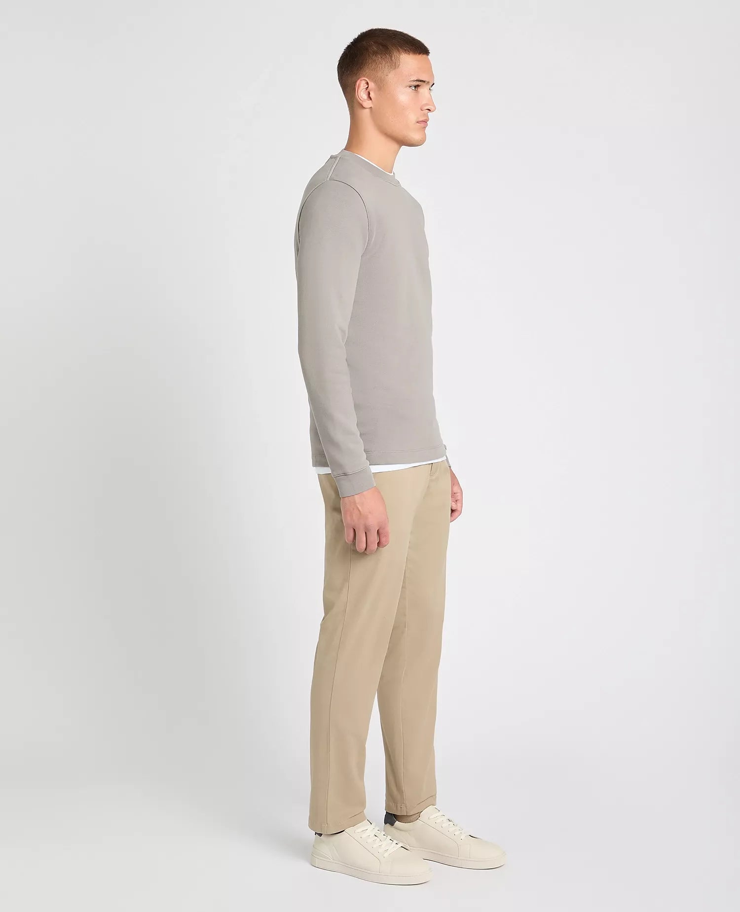 Remus Uomo Crew Neck Jersey Sweatshirt 58865 Grey