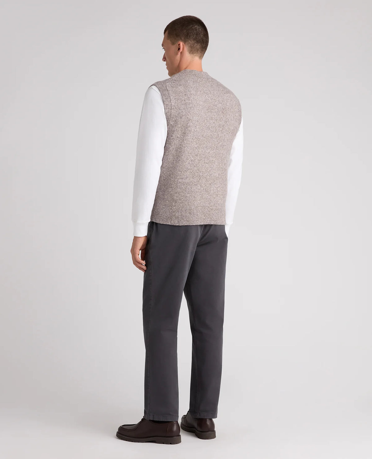 Remus Uomo Stone Wool Rich Knitted Vest