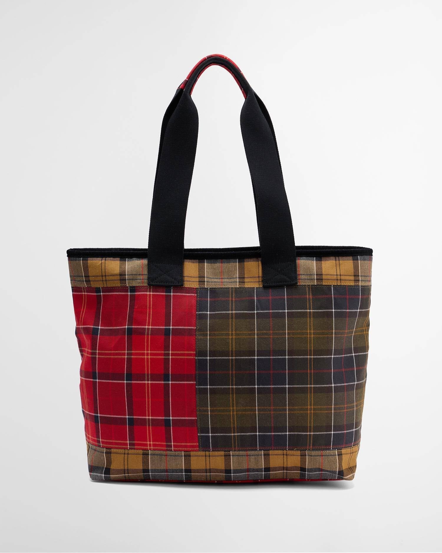 Barbour Mya Patchtwork Tote bag In Classic/Cardinal/Dress LBA0484TN111