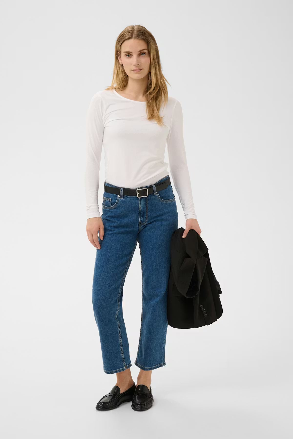 Part Two Nemajas Round Neck T-Shirt In Bright White