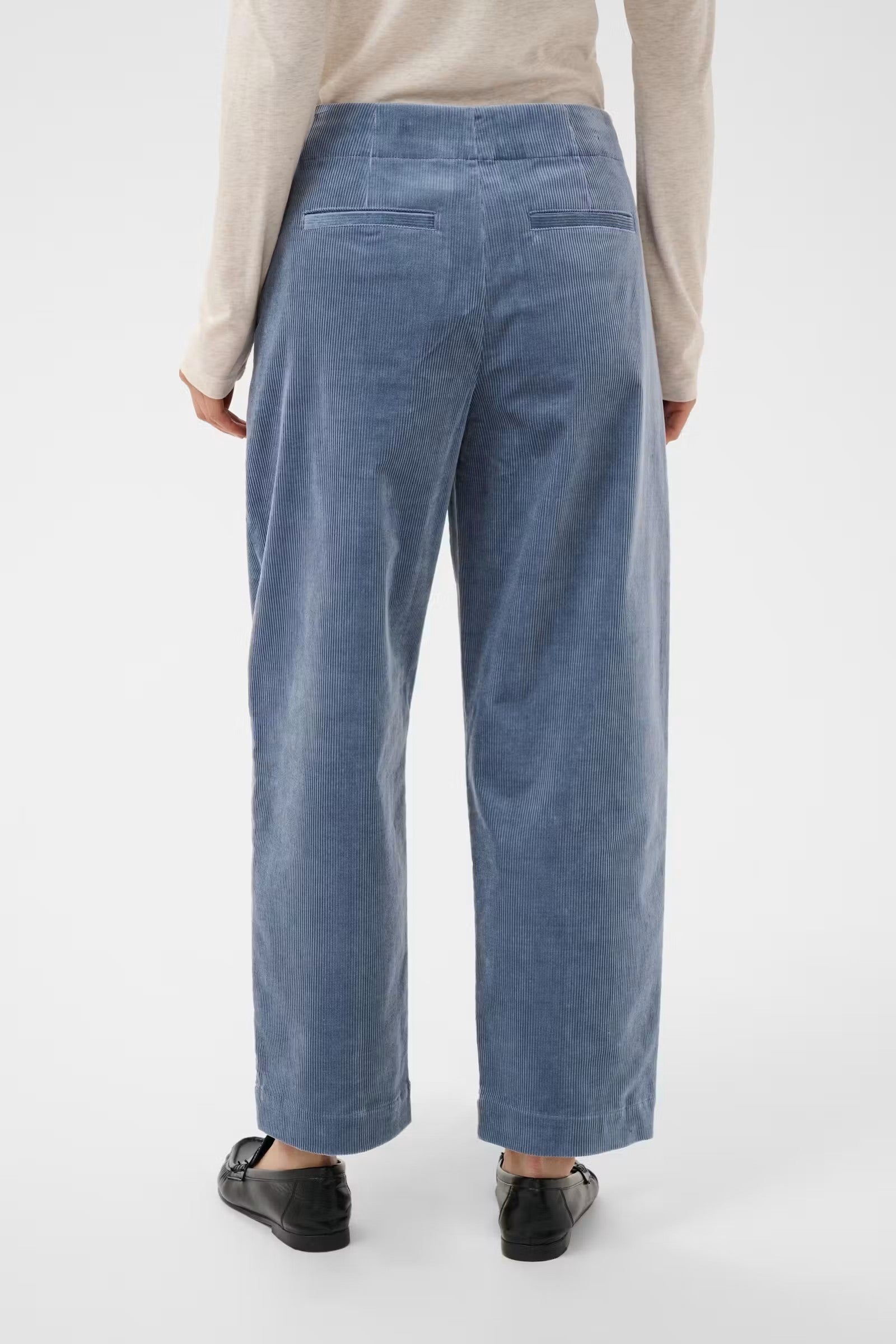 Part Two Netta Corduroy Trousers In Flint Stone 30310895
