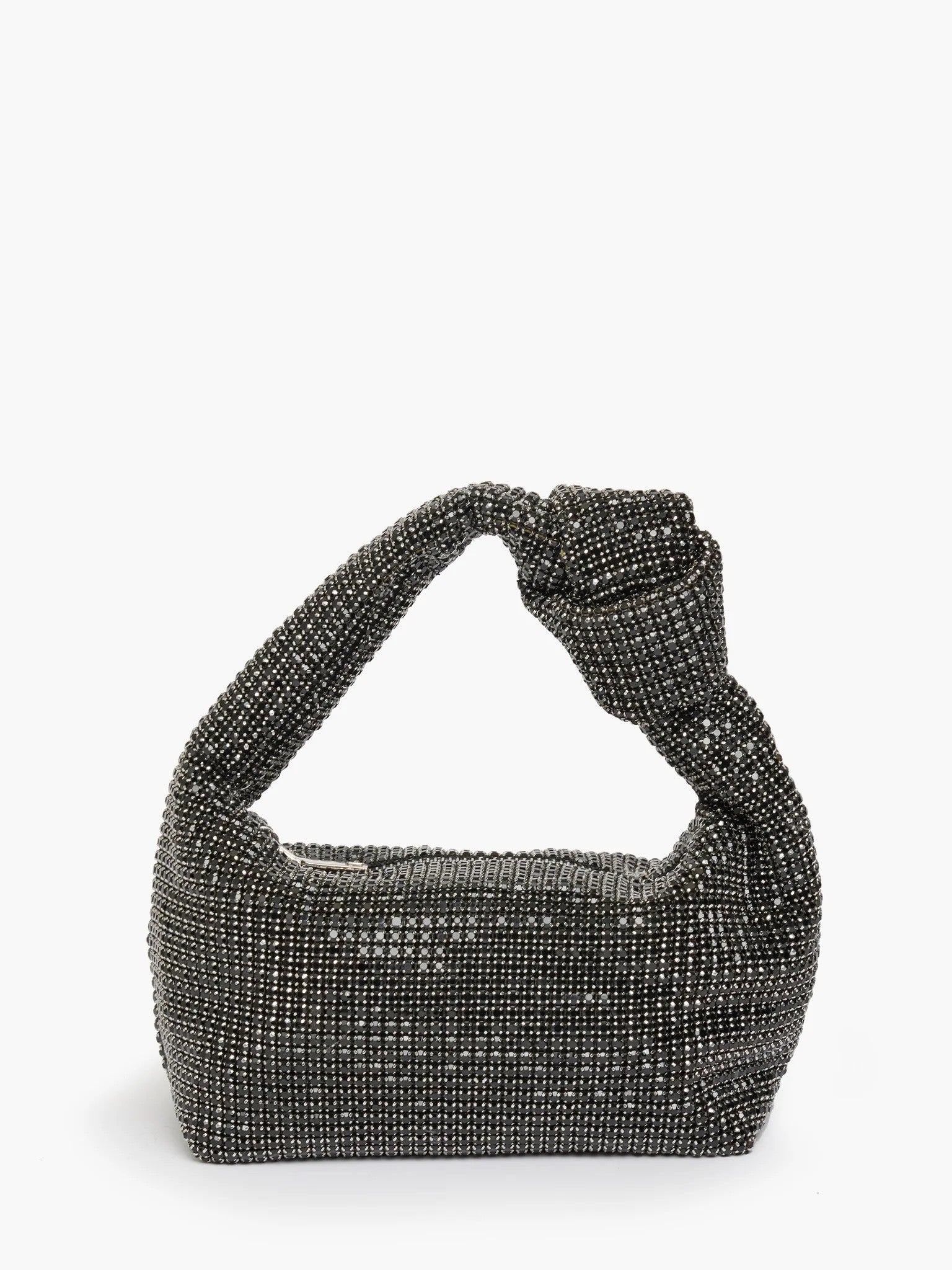 French Connection Knot Diamante Bag In Black SBZAU