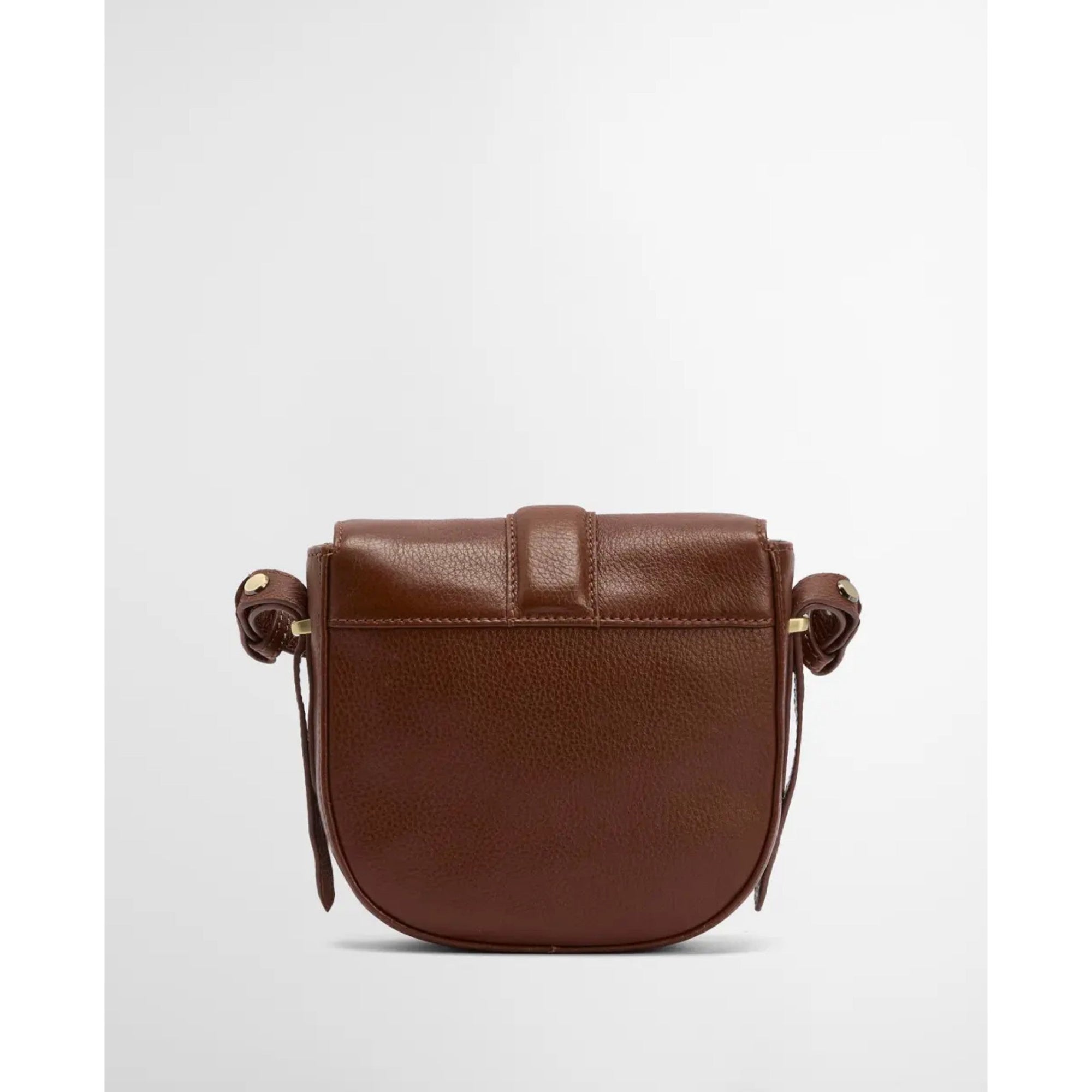 Barbour Elm Leather Crossbody Saddle Bag - Brown