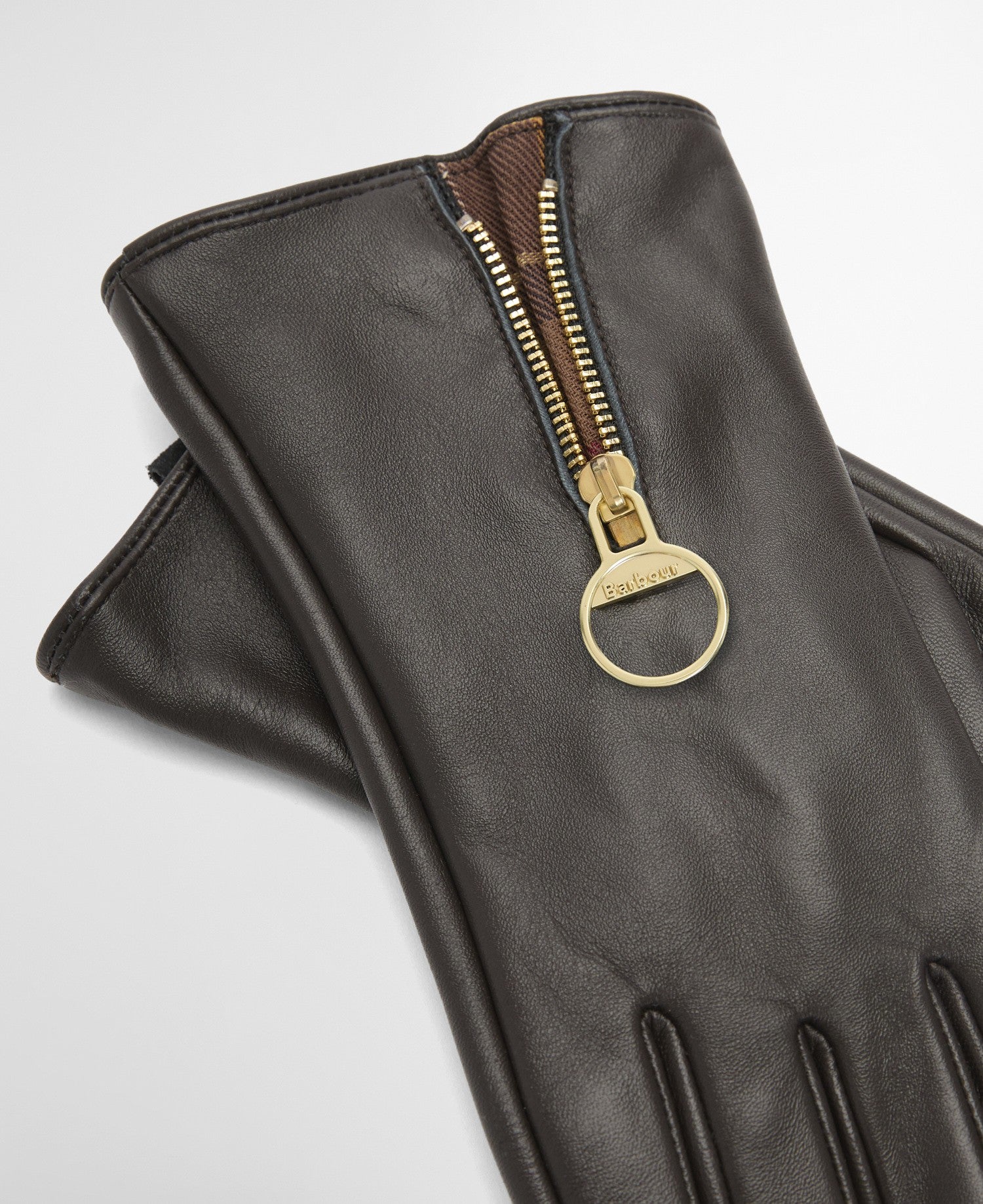 Barbour Arlene Leather Gloves In Brown LGL0159BR91