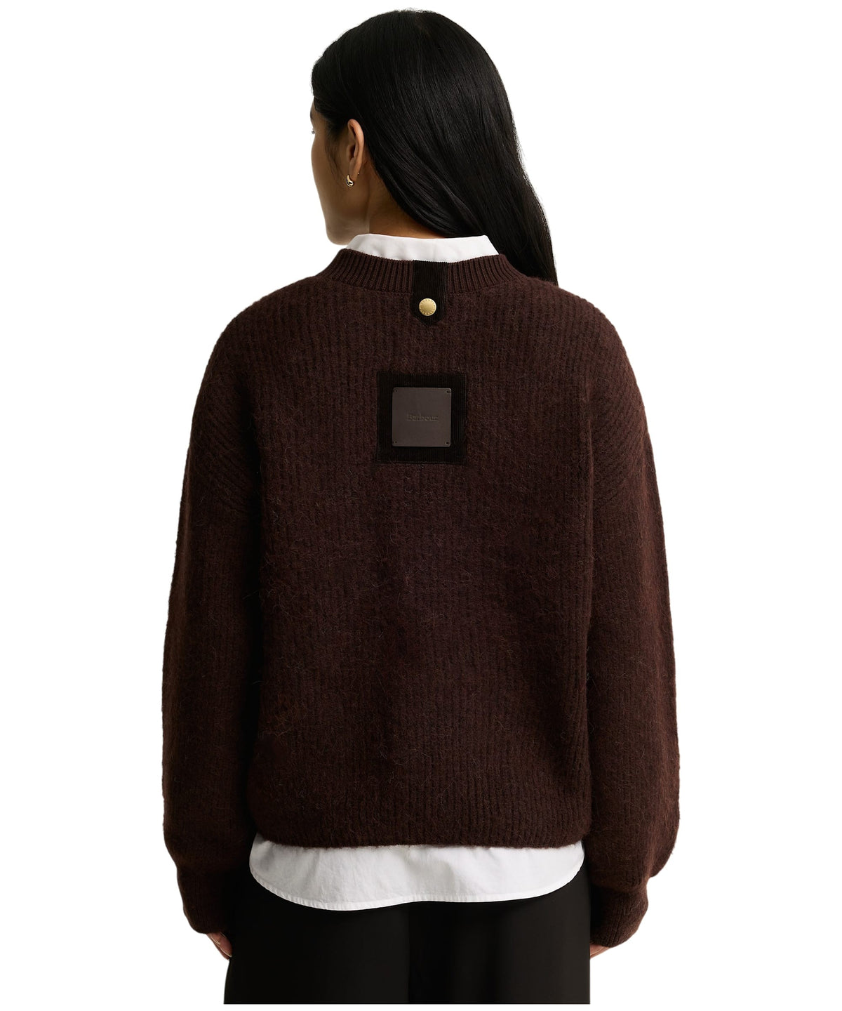 Barbour Tanfield Knitted Jumper in Rustic LKN1796RU51