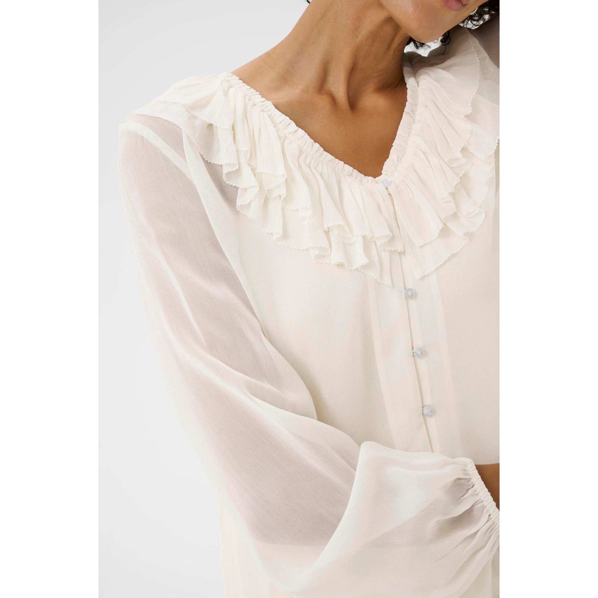 Part Two SanazPW Blouse - Eggnog