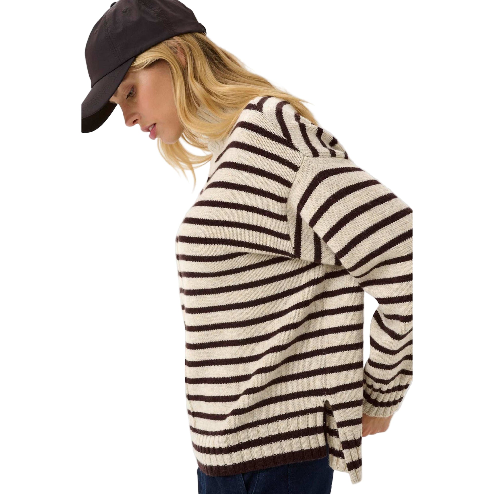 part-two-lilye-jumper-french-oak-melange-ganache-side